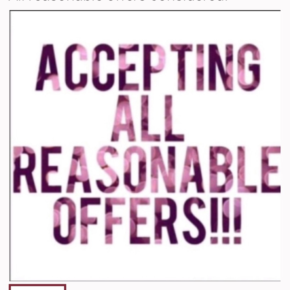 All reasonable offers welcomed